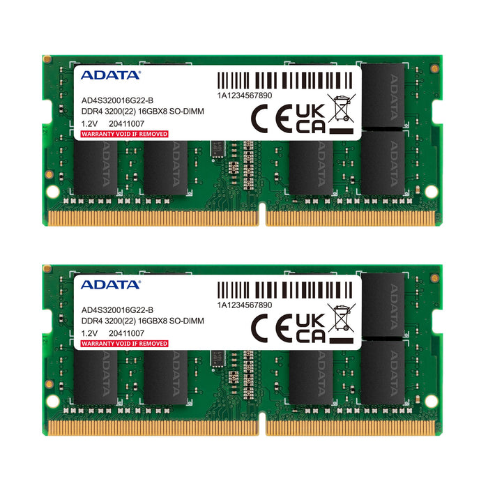 EAN 4711085932655 - ADATA AD4S32008G22-DTGN módulo de memoria 16 GB 2 x 8 GB DDR4 260-pin SO-DIMM imagen 2