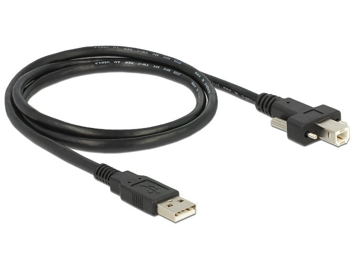 Delock Cable Usb 2.0 Typ A Stecker > Usb 2.0 Typ B Stecker Mit Schrauben 1 M