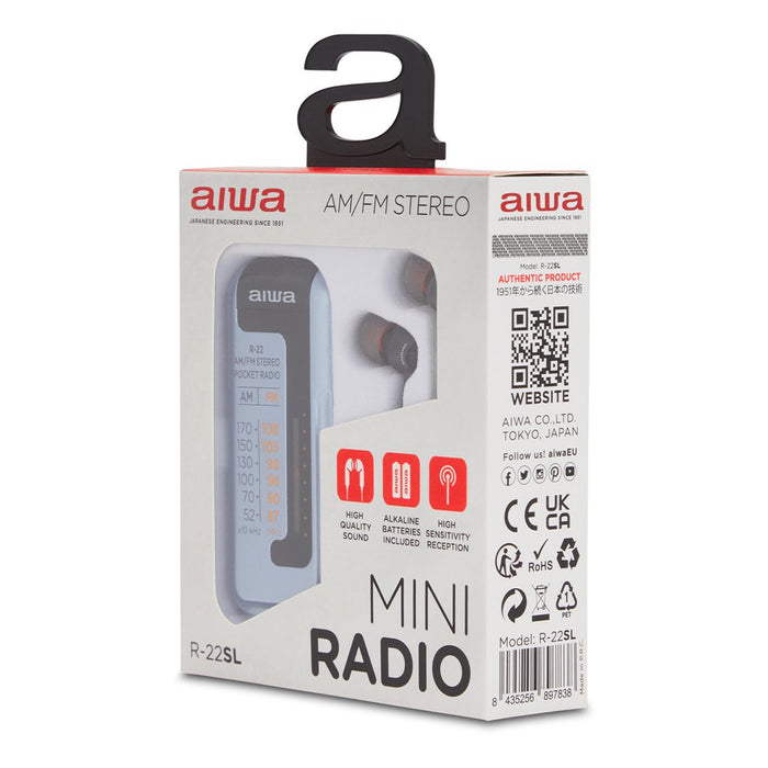 EAN 8435256897838 - Aiwa R-22SL radio Portátil Analógica Plata imagen 11