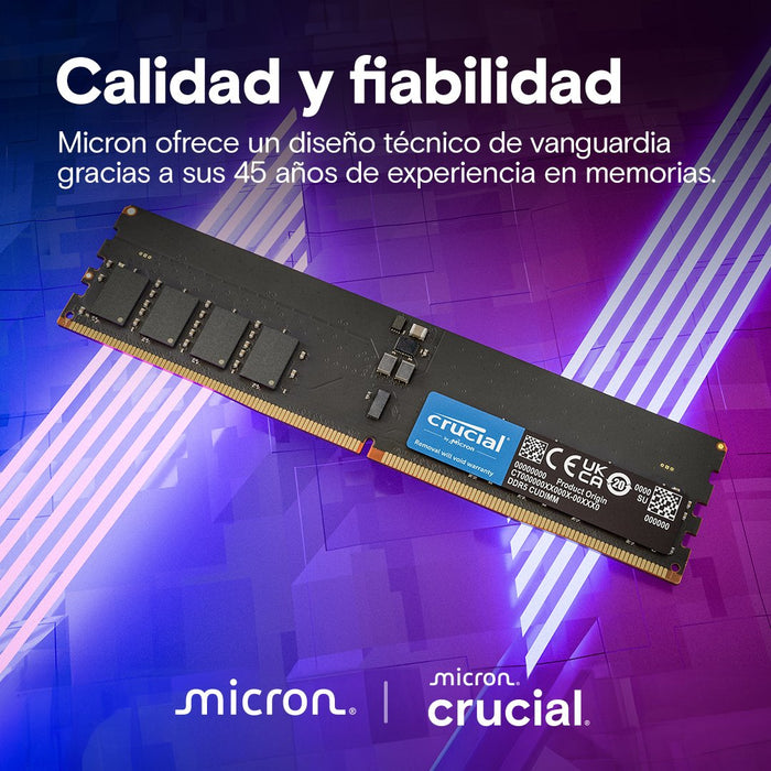 EAN 649528943552 - Crucial CT2K64G64C52CU5 módulo de memoria 128 GB 2 x 64 GB DDR5 6400 MT/s 288-pin DIMM imagen 5