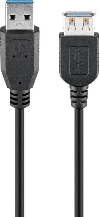 EAN 4040849939990 - Goobay 93999 cable USB USB 3.2 Gen 1 (3.1 Gen 1) 3 m USB A Negro imagen 1