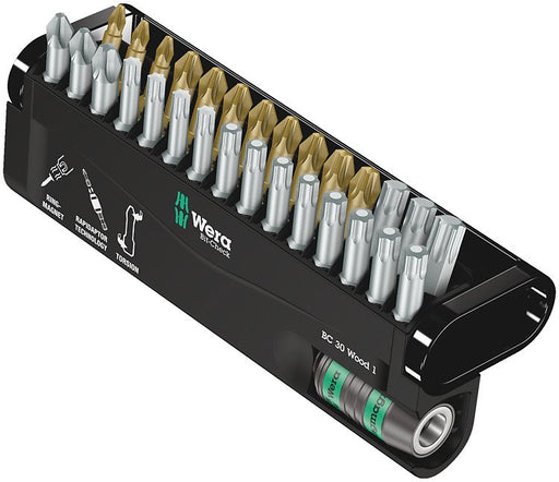 EAN 4013288179807 - Wera Bit-Check 30 Wood 1 punta de destornillador 30 pieza(s) imagen 1