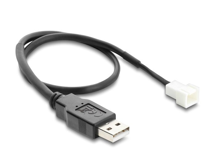 Delock Cable De Ventilador Usb-A 2.0 St > 3pin Conexión De Ventilador.-St 30cm