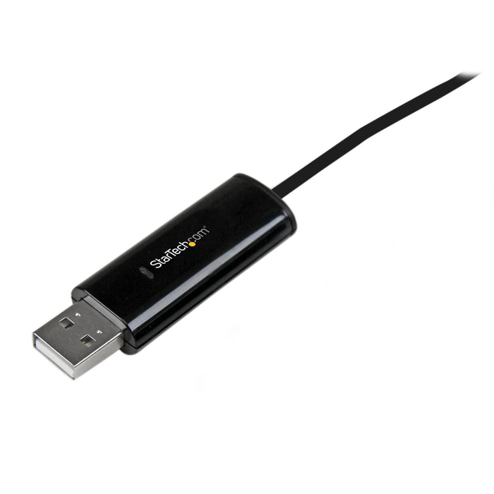 Startech.Com Cable Switch Conmutador Km Usb De 2 Puertos Con Transferencia De Datos Archivos Teclado Mouse 3x Usb A Macho Mac O Pc Adaptador De Conexión Directa Usb 2.0 Usb 2.0 Negro