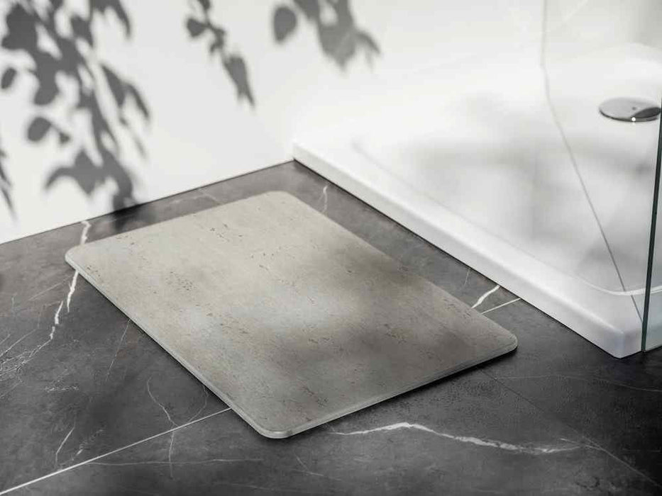 Alfombra De Baño Antideslizante De Diatomita, Granito, 60 X 39 Cm