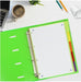 EAN 8427291035078 - Oxford 400159037 divisor Polipropileno (PP) Verde, Lila, Naranja, Rojo, Amarillo 5 pieza(s) imagen 2