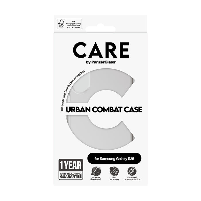 EAN 5715685016899 - PanzerGlass CARE™ by ® Urban Combat Case Transparent Samsung Galaxy S25 funda para teléfono móvil Transpa imagen 3