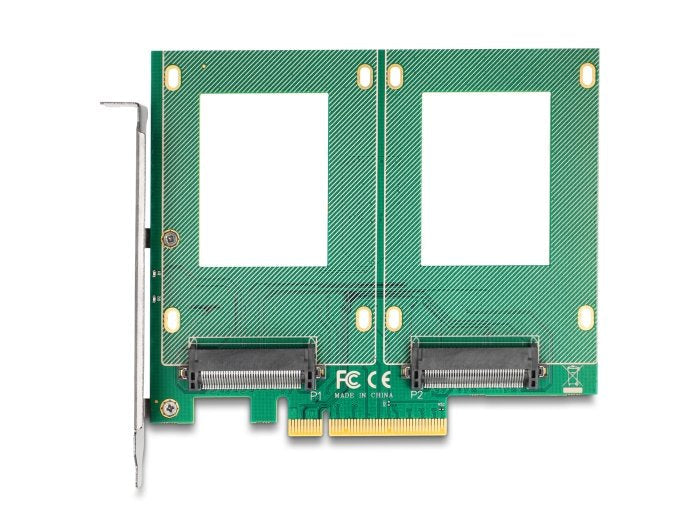 Delock 90162 Tarjeta Pci Express 4.0 X8 A 2 X Interno U.2 Nvme Sff-8639 - Bifurcación (Laxan 144 X 122 Mm)