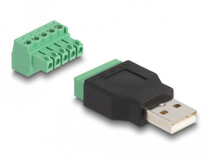 Delock Usb 2.0 Typ-A St. Zu Terminalblock Adapter 2-Teilig