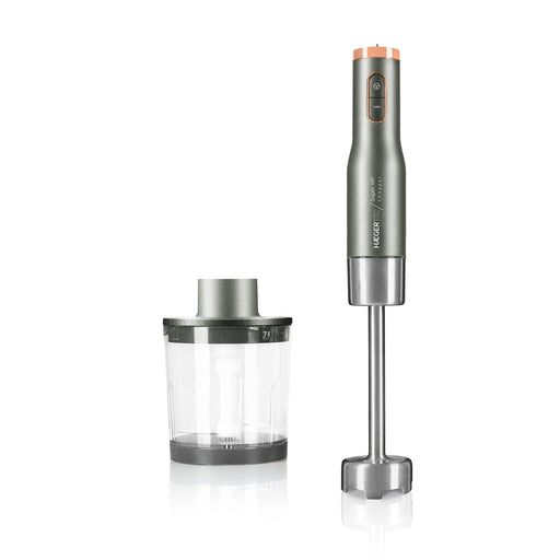 EAN 5608475017490 - Haeger HB-80C.025A licuadora Batidora de inmersión 800 W Gris, Acero inoxidable, Transparente imagen 1