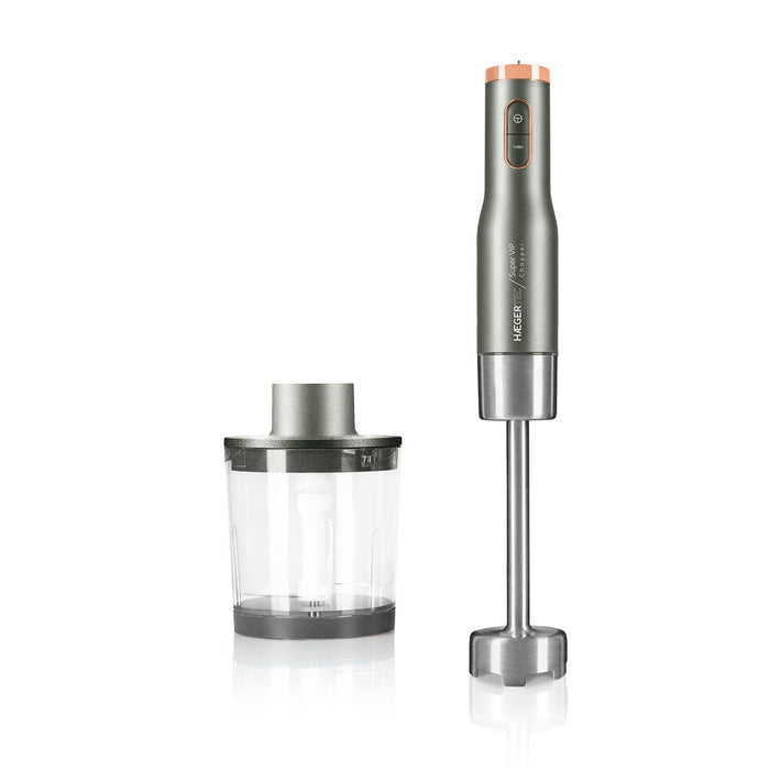 EAN 5608475017490 - Haeger HB-80C.025A licuadora Batidora de inmersión 800 W Gris, Acero inoxidable, Transparente imagen 1