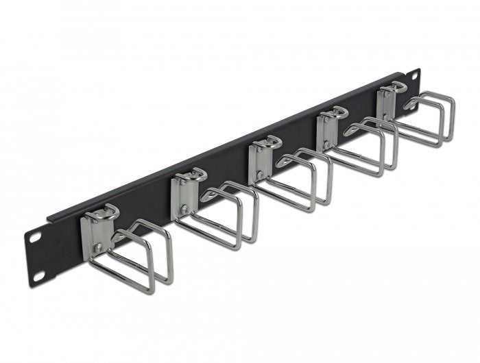 Delock 19" Panel De Gestión De Cables Negro