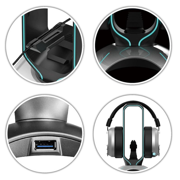 EAN 4260070127588 - LC-Power LC-HUB-HEAD-BUNGEE auricular / audífono accesorio Soporte para auriculares imagen 7