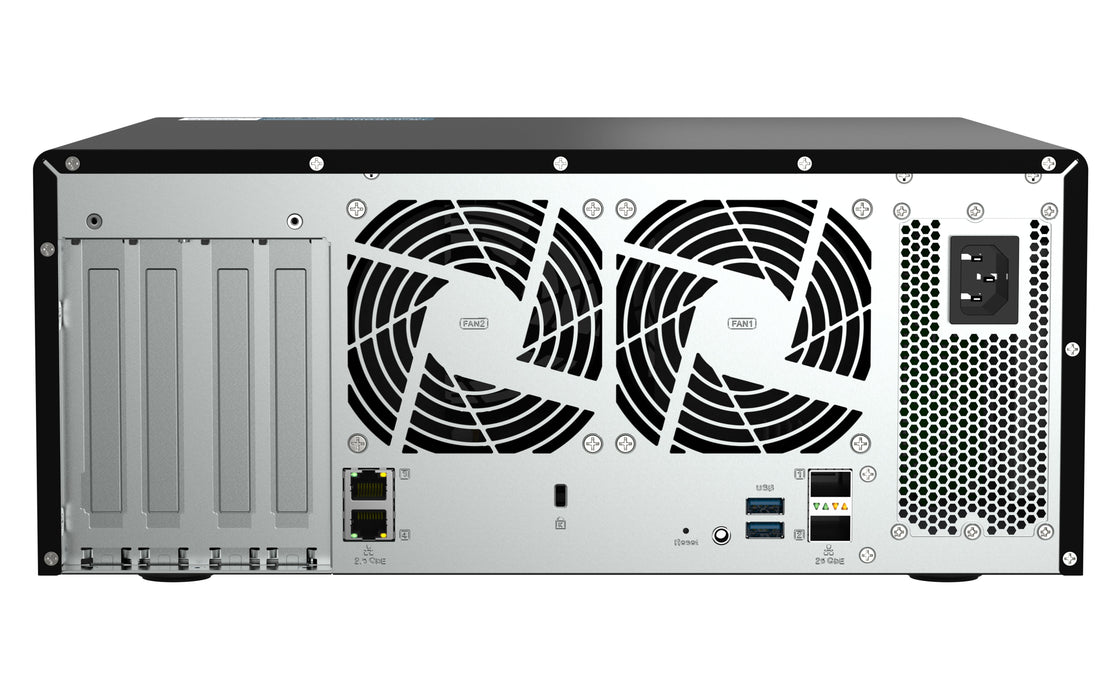EAN 4711103080511 - QNAP TS-h1290FX NAS Torre EPYC 7232P 64 GB DDR4 0 TB QuTS hero Negro imagen 6