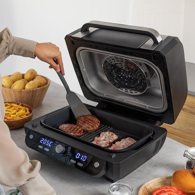 EAN 8435484049504 - Cecotec Cecofry FireDome 8000 Pro Sencillo 8 L Independiente 1700 W Freidora de aire caliente Negro, Acer imagen 8