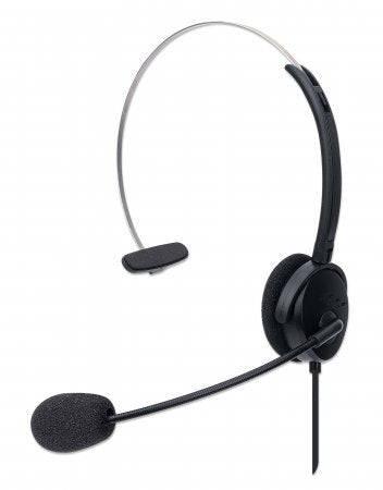 EAN 0766623180498 - Manhattan 180498 auricular y casco Auriculares Alámbrico Diadema Oficina/Centro de llamadas USB tipo A Ne imagen 1