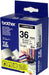 EAN 5711045105449 - Brother TZ-261 cinta para impresora de etiquetas Negro sobre blanco imagen 1