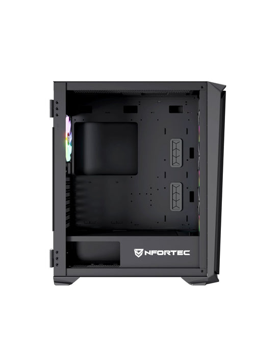 EAN 8435443721861 - Nfortec NF-CS-KRATERX-B carcasa de ordenador Midi Tower Negro imagen 2