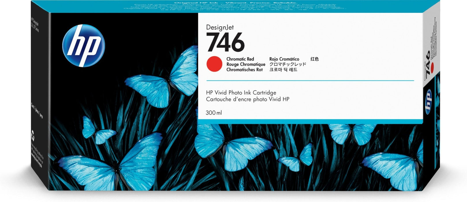 EAN 0191628213566 - HP 746 300-ml Chromatic Red DesignJet Ink Cartridge cartucho de tinta 1 pieza(s) Original Rendimiento est imagen 1