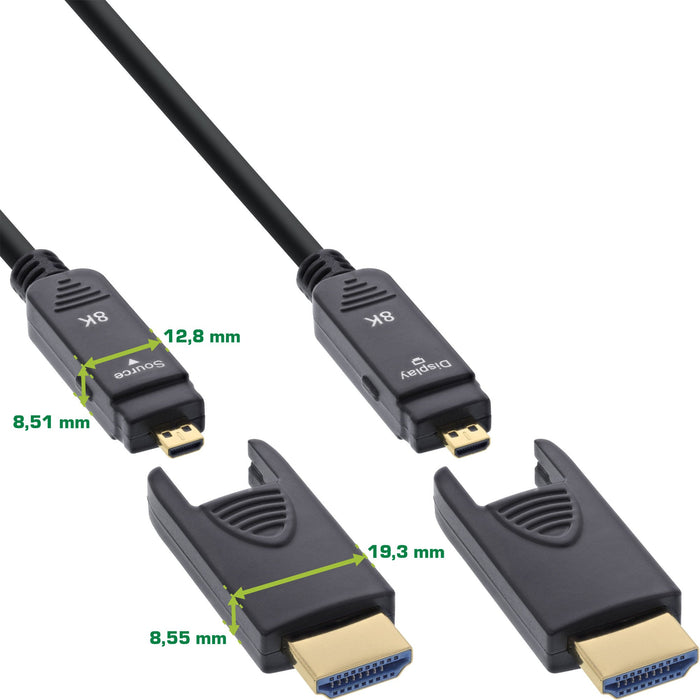 EAN 4043718333714 - InLine 17915O cable HDMI 15 m HDMI Type-A/HDMI Type-D Negro imagen 2
