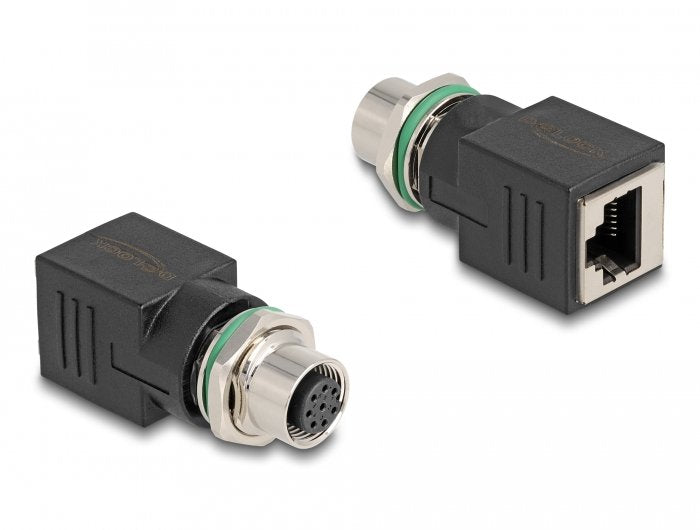 Delock M12 Adaptador A-Kodiert 8 Pin Hembra A Rj45