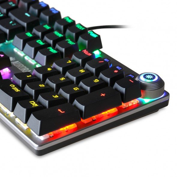 EAN 5901443055792 - iBox AURORA K-3 teclado Juego USB QWERTY Negro, Plata imagen 7