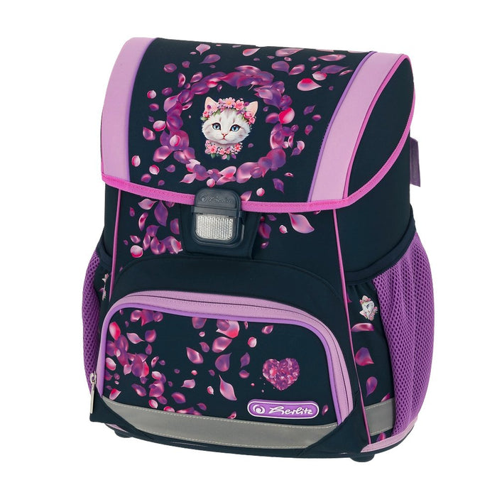 Herlitz Juego De Mochilas Escolares De 4 Piezas, 17 L, Ergonómica  Negro