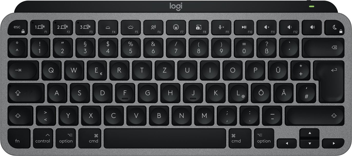 Logitech Mx Keys Mini For Mac Teclado Hogar Oficina Bluetooth Qwertz Alemán Negro, Gris