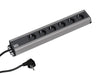 EAN 4016514017232 - Bachmann 300.000 base múltiple 2 m 6 salidas AC Interior Negro, Gris imagen 1