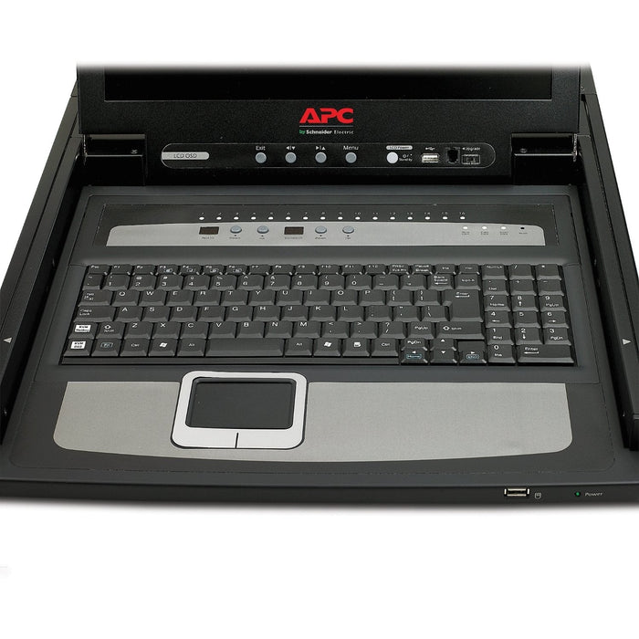 Apc Lcd Console Consola Kvm Con Conmutador Kvm 16 Puertos Ps/2 17" Montaje En Bastidor Vga Negro 1u Para P/N: Smtl2k2rm2ucl Smtl2k2rm2uclnc Smtl3krm2ucl Smtl3krm2uclnc Smx3000rmx93