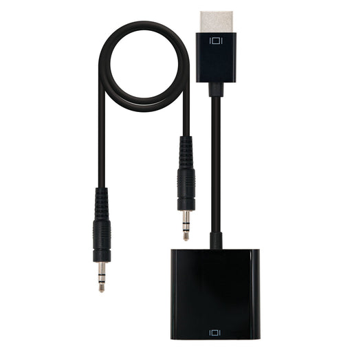 EAN 8433281006904 - Nanocable 10.16.2001-BK adaptador de cable de vídeo 0,1 m imagen 1