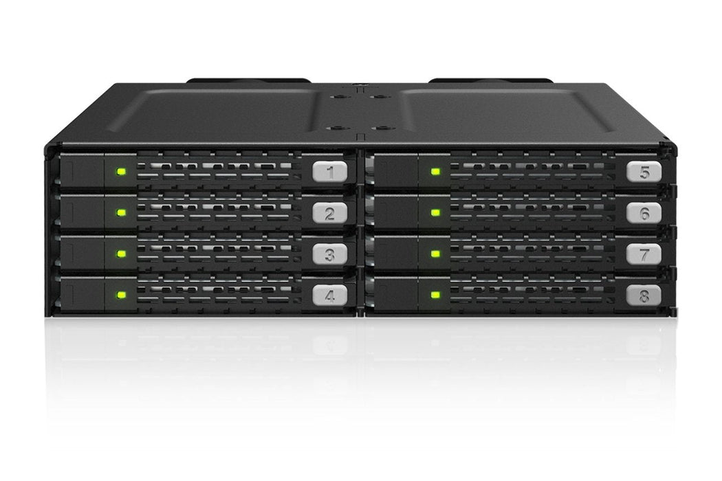 Icy Dock Though Armor Mb998v4p-B (Negro, 8-Bay U.2/U.3 Nvme Ssd Pcie 4.0 Mb998v4p-B