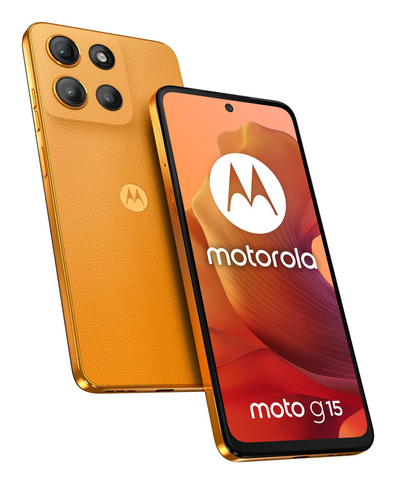EAN 0840023283253 - Motorola moto g15 17,1 cm (6.72") SIM doble Android 15 4G USB Tipo C 8 GB 128 GB 5200 mAh Naranja imagen 1