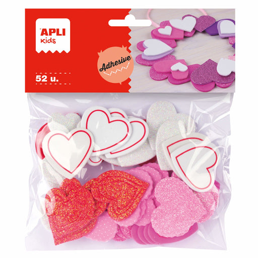 EAN 8410782132837 - APLI Kids 13283 goma eva para manualidades Lila, Rosa, Rojo, Blanco imagen 1