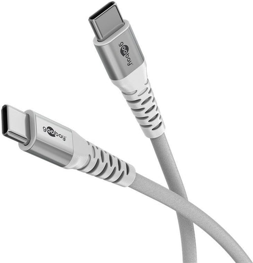EAN 4040849701948 - Goobay KAB USB-C (ST-ST) 2m Verbindungskabel Textilmantel White cable USB USB 2.0 USB C imagen 1