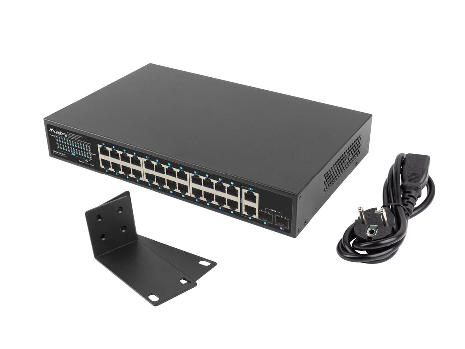 EAN 5901969438680 - Lanberg RSGE-24P-2GE-2S-250 switch No administrado imagen 1