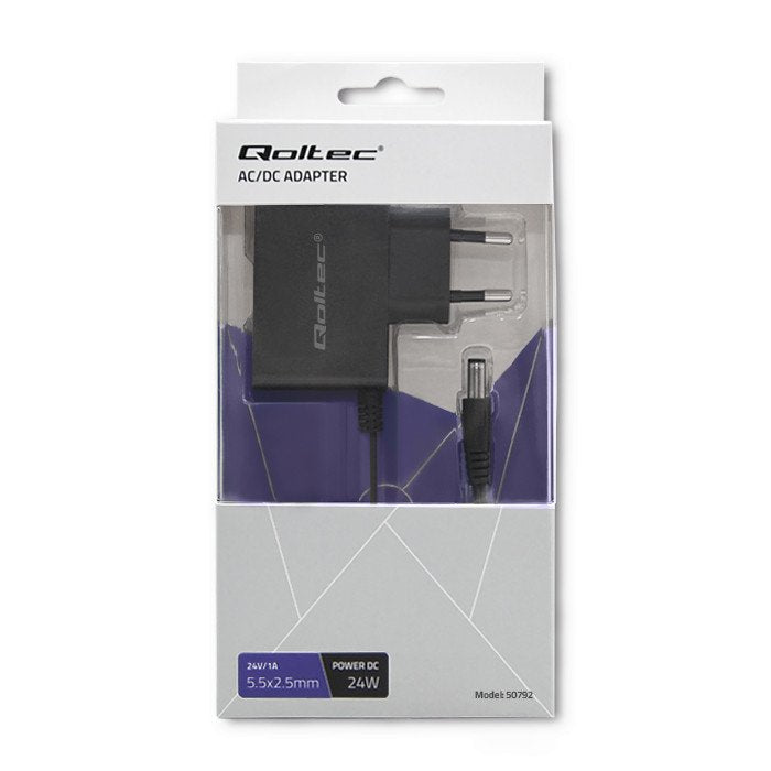 EAN 5901878507927 - Qoltec 50792 adaptador e inversor de corriente Interior 24 W imagen 3