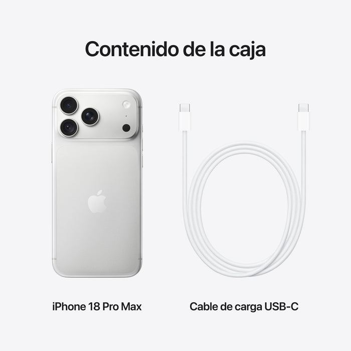 EAN 195951410357 - Apple iPhone 18 Pro Max 17,5 cm (6.9") SIM doble iOS 27 5G USB Tipo C 5391 mAh imagen 9