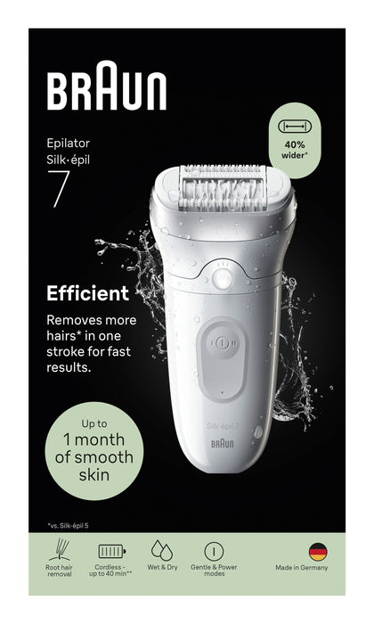 Braun Epilatore Elettrico Silk-Épil 7 Se7000 Silver