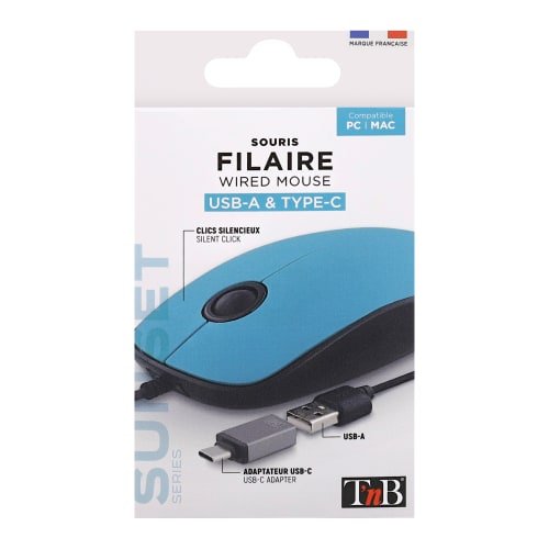 EAN 3303170107164 - T'nB MUSUNSETBL ratón Universal Ambidextro USB tipo A 1000 DPI imagen 4
