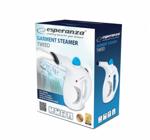 EAN 5901299950388 - Esperanza EHI006 vaporizador para ropa Vaporizador manual de prendas 0,2 L 800 W Negro, Azul, Blanco imagen 4