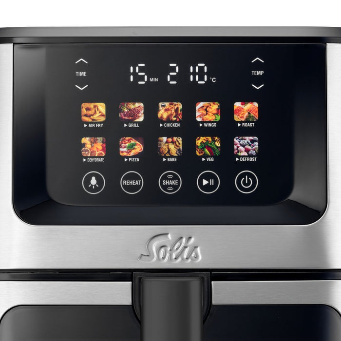 EAN 7611210979784 - Solis Air Fry & Dry XL Sencillo 7,5 L Independiente 1870 W Freidora de aire caliente Negro, Plata imagen 3