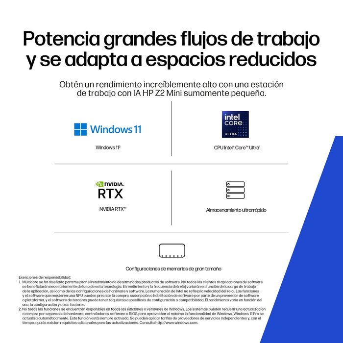 EAN 0199251415012 - HP Z2 G1i Wolf Pro Security Edition Intel Core Ultra 7 265 16 GB DDR5-SDRAM 512 GB SSD NVIDIA RTX A1000 W imagen 9