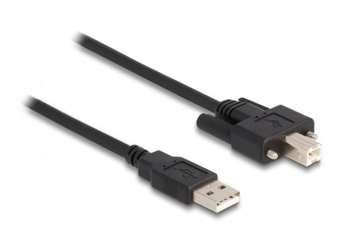 Delock Cable Usb 2.0 Typ-A Stecker Zu Typ-B Stecker Mit Schrauben 3 M