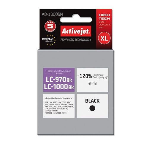 EAN 5904356292872 - Activejet AB-1000BN cartucho de tinta 1 pieza(s) Compatible Alto rendimiento (XL) imagen 1