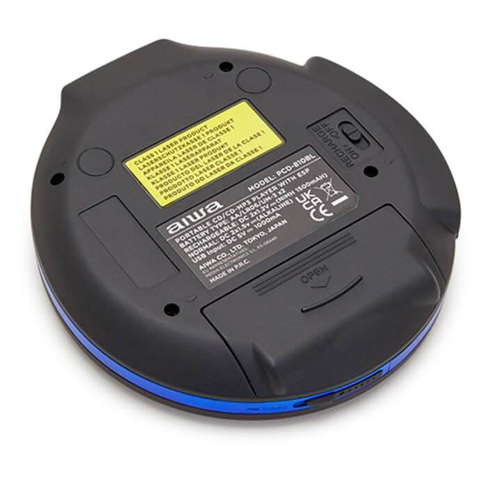 Reproductor De Cd Cdr Mp3 Aiwa Walk Pcd-810bl Azul