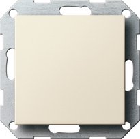 Gira 026801 Blindabdeckung M.Tragring System 55 Cremeweiss