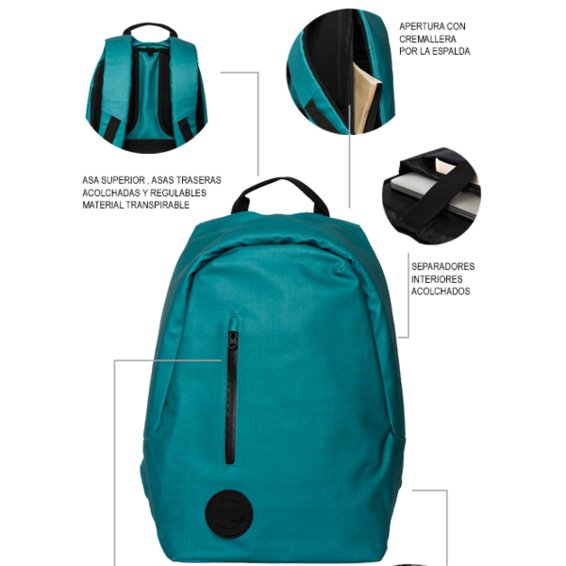 EAN 8420738299293 - Smile 111721740199 mochila Mochila informal Turquesa Poliéster imagen 5