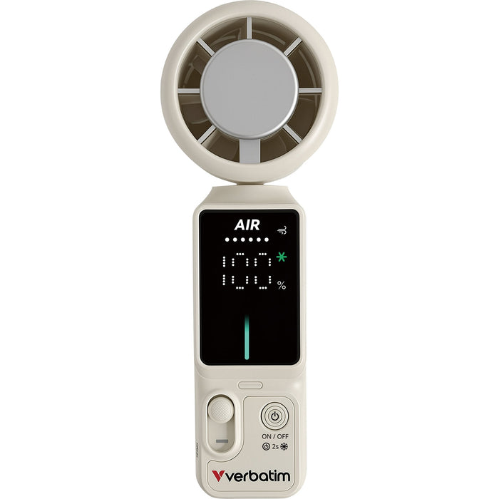Verbatim Cool 'N' Go Ice Touch Pro Handheld Fan White/Silver