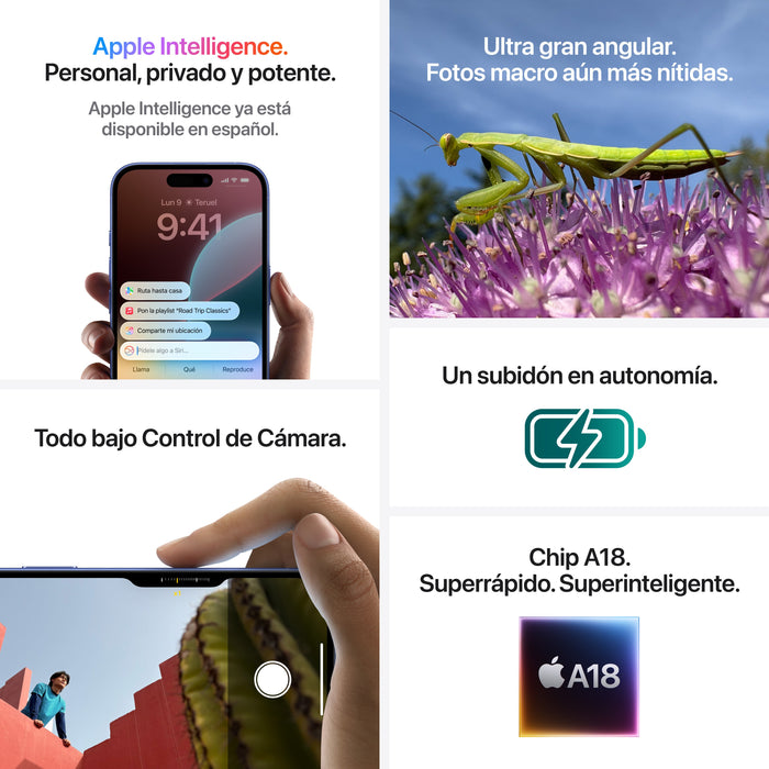 EAN 0195949723339 - Apple iPhone 16 Plus 17 cm (6.7") SIM doble iOS 18 5G USB Tipo C 256 GB Blanco imagen 7